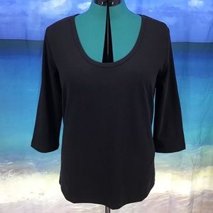 Yest Yara Basic Cotton Jersey 3/4 Sleeve Tee, 14